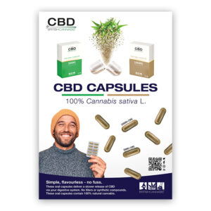 CBD Oral Capsules Poster (A2)