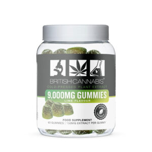 BRITISH CANNABIS™ Full-Plant Extract CBD Gummies (9000mg) 60 Gummies