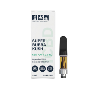 1CBD Super Bubba Kush Extract 510 Cartridge 70% CBD (0.5ml)